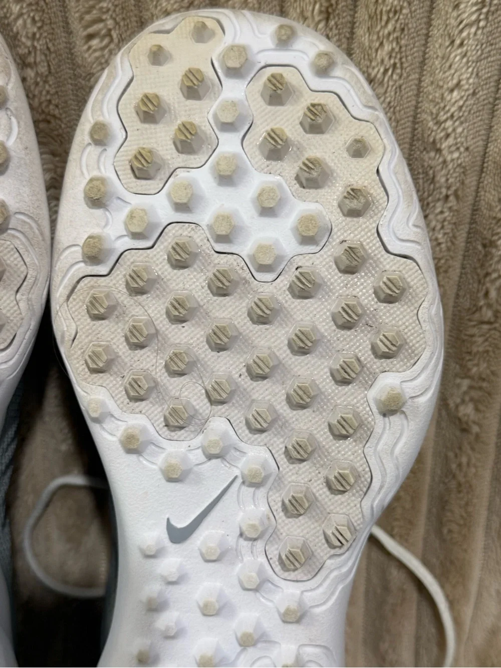 Nike Women’s White, Gray & Neon Green Athletic Golf Shoes